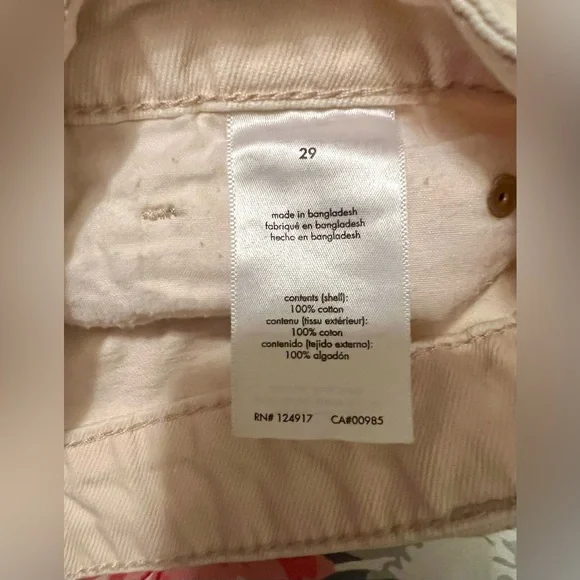 NWOT Women’s WeWoreWhat high waist bf fit cream fringe cutoff denim shorts sz 29 - Picture 9 of 10